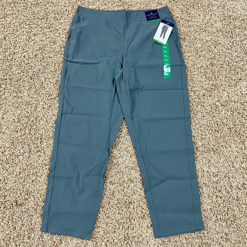 Modern Ambition Women’s High Rise Travel Pants Blue, Size XL (New)